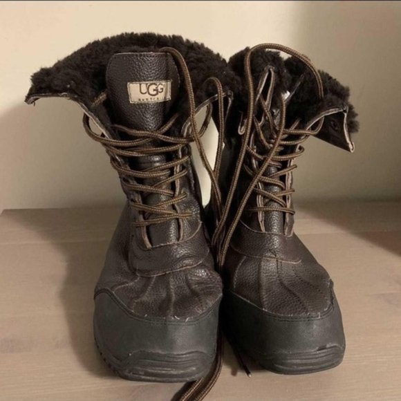 UGG Australia “Butte” Brown Winter Boots - Men’s Size 8 - Picture 3 of 10